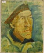 AUDREY LEWIS HOPKINS: an oil on board po