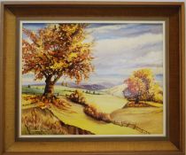 Caddick, A; 1976 - Autumn Landscape pain