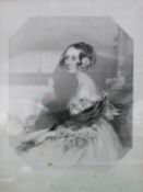Two prints one of Lady Ashley and one of