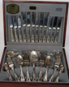 A 20th century Viners canteen of cutlery complete in its original presentation case