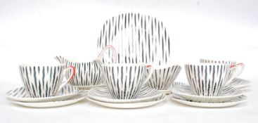 MIDWINTER FASHION; A collection of vintage retro Midwinter Fashion pattern part tea service.