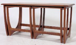 A 1970's G-Plan teak wood nest of tables.