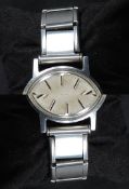 A gentlemans late 1970's Omega Automatic Geneve wristwatch having silvered face with baton numerals