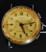 A vintage early 20th century Angelus Chronograph wristwatch.