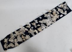 A large collection of lace work butterflies reputed to have been collected over 35 years by the