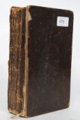 An antique bible with emblem to front board ' British & Foreign Bible Society ' hand dated 1869,