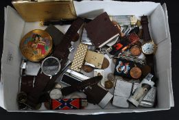 A good collection of vintage cigarette lighters to include petrol and gas,