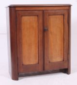 A Victorian mahogany side cabinet - hall cupboard.