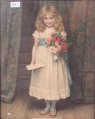 A good Arts & Crafts style framed Frys print, along with a framed print of dogs and a S.