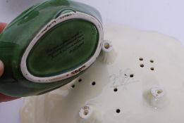 A collection of 3 Michel Cougant pate dishes in the form of ducks together with a falconware soap