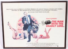 An original cinema advertising film poster for MAN WITH THE DEADLY LENS (1982),