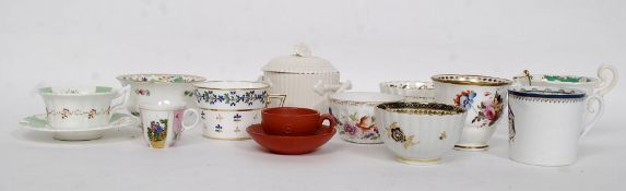 A collection of ceramics to include Meissen, Leeds Creamware, Chinese cup and saucer,