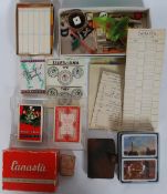 A collection of vintage playing cards - games to include Canasta,