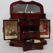 A collection of costume jewellery to include bangles,