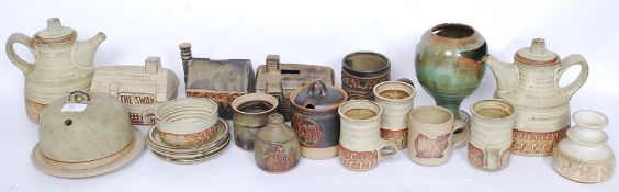 TREMAR; A large collection of assorted vintage Tremar pottery, to include money boxes,