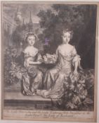 Henrietta Hyde, later Countess of Dalkeith, with her sister Mary, later Lady Conway 
By John Smith,