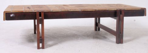 An original 1970's retro tile top coffee table by Roger Capron Vallauris  Basse Salon Low Studio