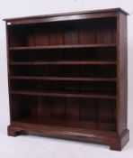 A good 20th century solid oak large open window solicitors bookcase cabinet,