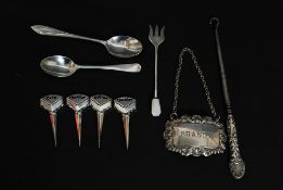 A silver hallmarked chutney spoon by Charles Fletcher, 1911.