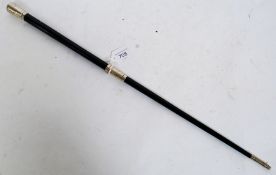 Edwardian Ebonised and Silver Conductor`s Baton,