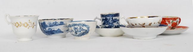 A collection of 19th century Chinese and Chinese Staffordshire made ceramics to include teacups,