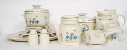 A retro 1970's Royal Doulton part dinner service in the Hilltop pattern.