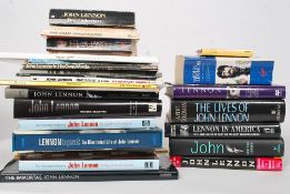A good collection of Paperback and Hardback books pertaining to John Lennon of The Beatles to
