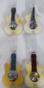 BEATLES WATCHES; A collection of 4x Apple Corps Beatles Watches.