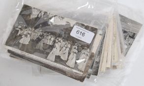 A collection of early 20th century postcards to include Butleigh Revels, Bristol, Bitton,