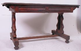 A 19th century Regency mahogany writing table desk.