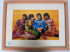 PAUL MCCARTNEY; A fabulous framed and autographed photograph by The Beatles' Paul McCartney.