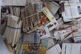A collection of vintage cigarette cards to include film stars,