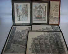 BRISTOL: A collection of mostly Griffin and some other prints / pictures of Bristol - all framed