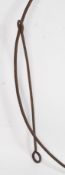A Victorian / Edwardian cast iron childs hoop and stick.