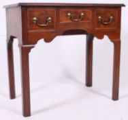 A 19th century mahogany inlaid lowboy - writing table desk.