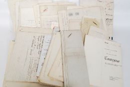 A collection of x43 old Bristol legal docs, some on vellum from 1880-1940s.