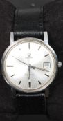 An Omega Geneve early 1970's gentlemans wristwatch having silvered dial,