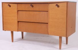 A 1970s beehive front oak veneer sideboard cabinet by Avalon of Yatton.