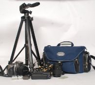 A Canon EOS 300D SLR digital camera,