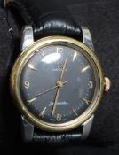 A gentlemans vintage 1950's Omega Seamaster wristwatch.