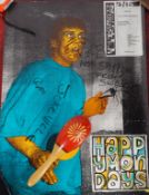 THE HAPPY MONDAYS - Signed Tour poster For the University of Bristol Anson Room,