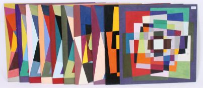 Douglas Herbert Courtenay Auburn  (1916 - 2000) A collection of 10 geometric abstract oil on board