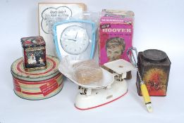 A collection of vintage and retro kitchenalia to include an unused Smiths timer / clock combo in
