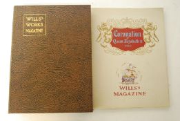 A collection of Wills cigarette magazines together with picture of the Coronation of Queen