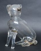 An interesting glass Decanter, early 20th century and probably Asprey, but unmarked,