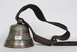 A good antique French made Obertino & Co large cow bell - complete with original buckle and heavy