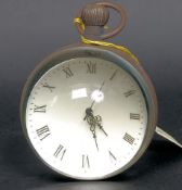 A 20th century brass fish eye / convex ball clock,