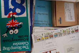 STAMPS: An assortment of stamp / philatelic miscellany to include First Day Covers, literature,