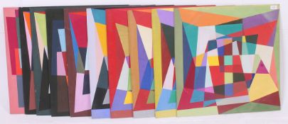 Douglas Herbert Courtenay Auburn  (1916 - 2000) A collection of 10 geometric abstract oil on board