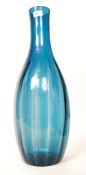 A stunning large 1960's Portmeirion import Swedish blue glass vase of large proportions having